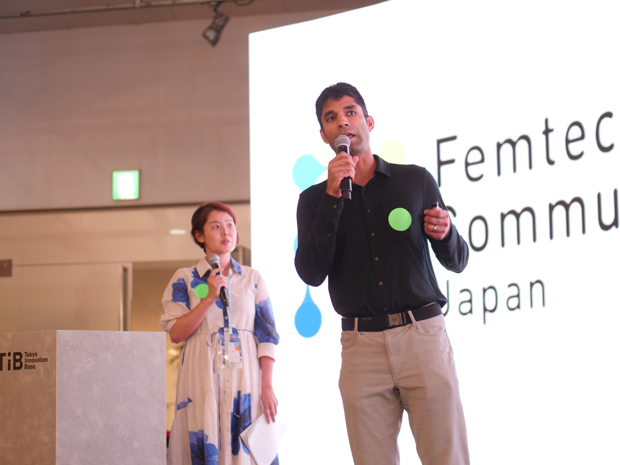 Anant Vinjamoori speaking at Femtech Community Japan, Tokyo